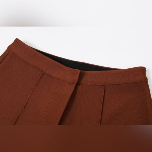 005. HUG ME Bandage Style Pants- Brown - Picture 3 of 6